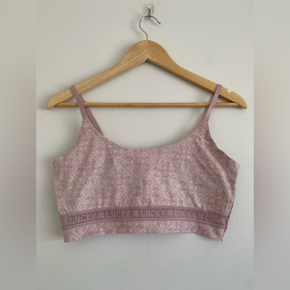Lucky Brand Bralette Blush Pink